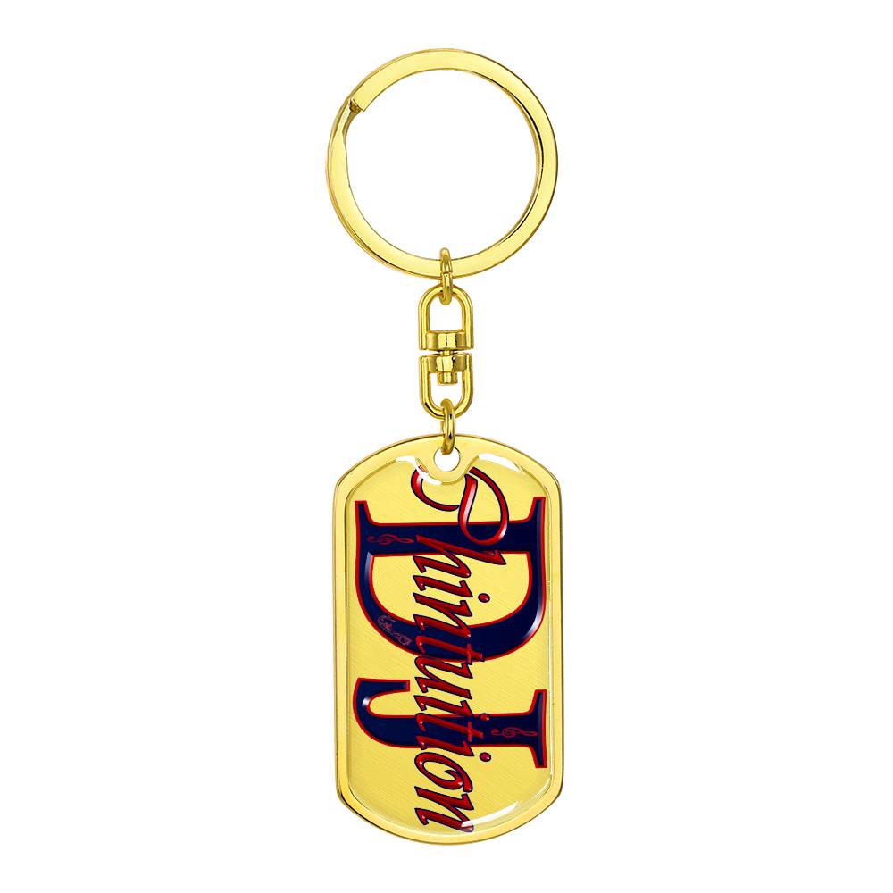 Dog Tag Keychain